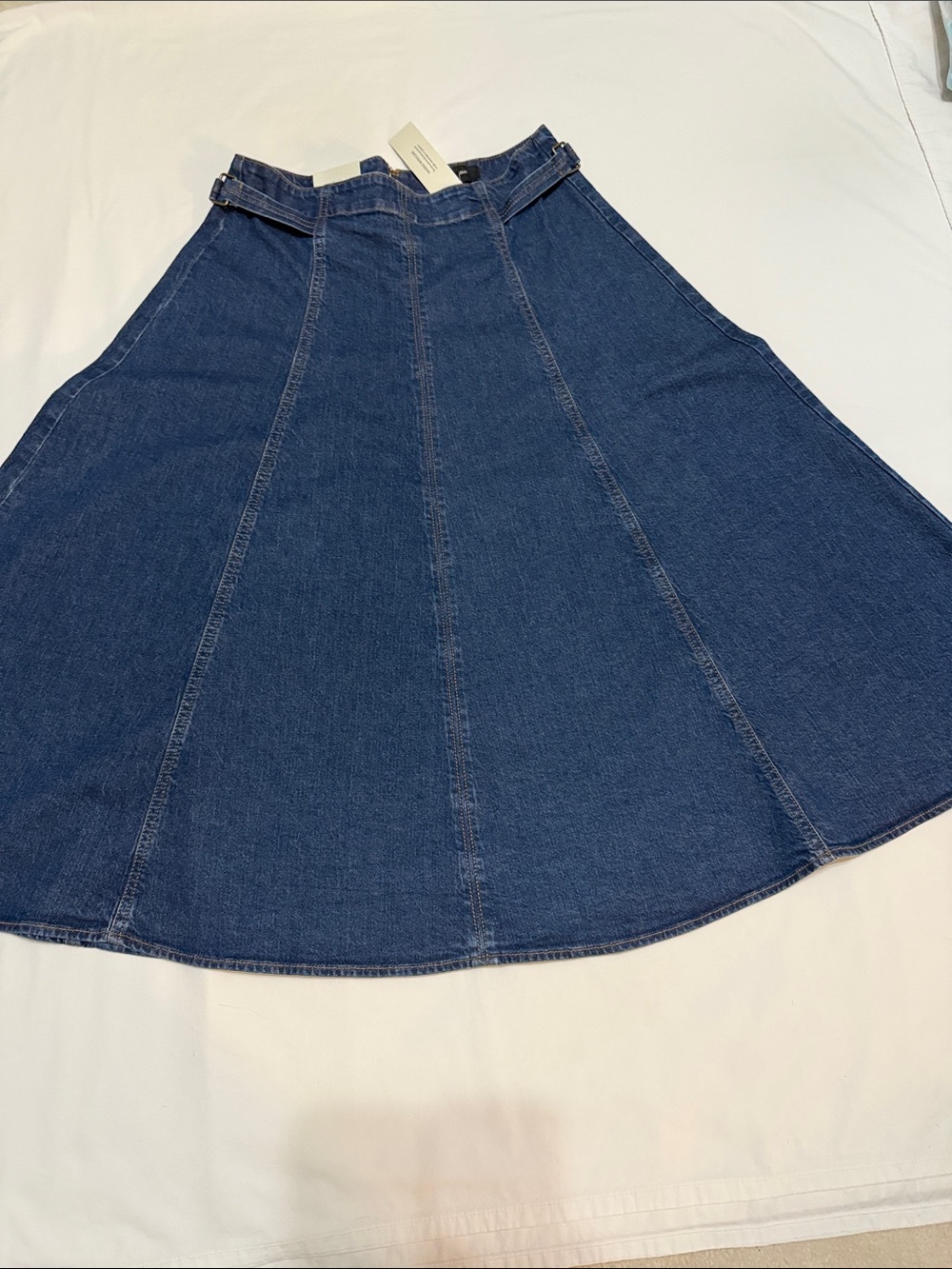 Banana Republic Classic Denim A-Line Skirt in Dark Blue 10 NWT